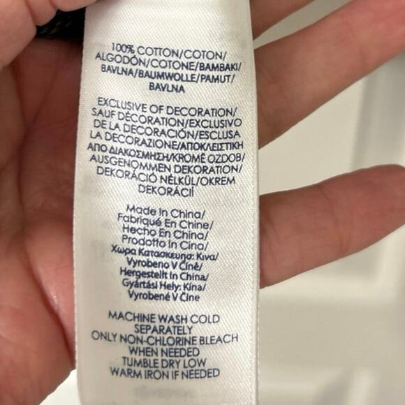 CHAPS Heathered Dark Gray Elbow Patch Henley Button 100% Cotton Sweater XL - Picture 10 of 10